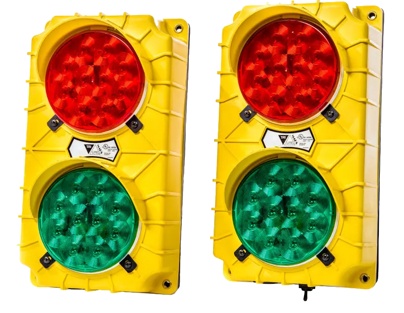 Semáforo para control de acceso en andén